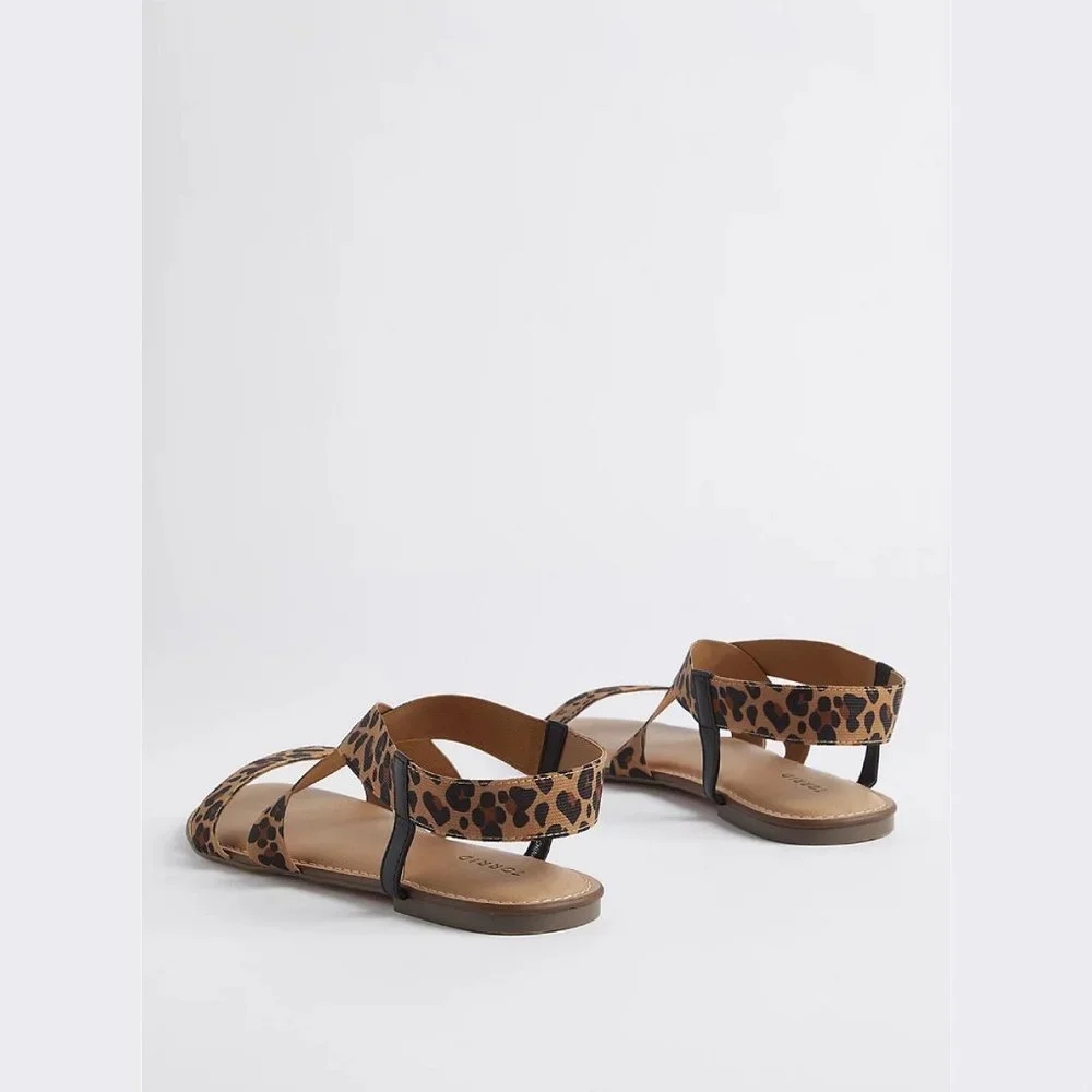 Torrid Elastic Band Sandal - Stretch Leopard (WW) - Picture 2 of 4